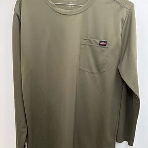 Dickies Men's Long Sleeve Shirt - Olive